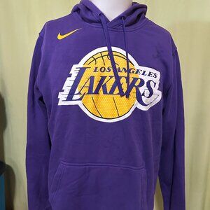 Los Angeles Lakers Nike Men's Purple Hoodie Sweater Size Large Lebron James Kobe